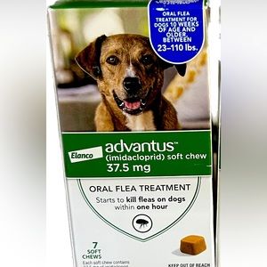 Advantus flea treatment for dogs 7 chews
